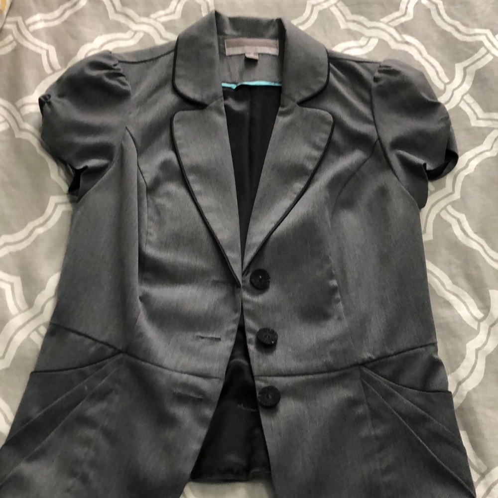 Grey Short Sleeved Jacket